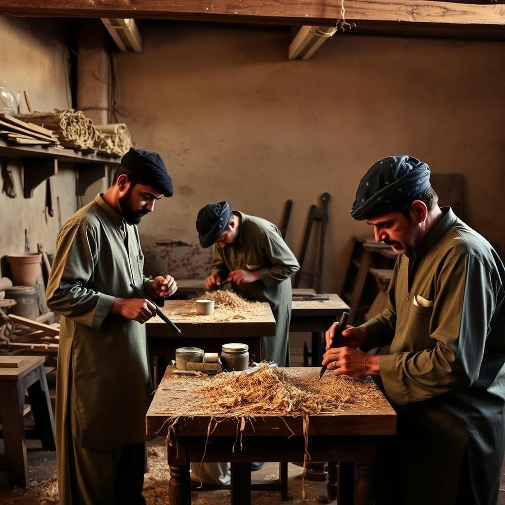 Master craftsman at work